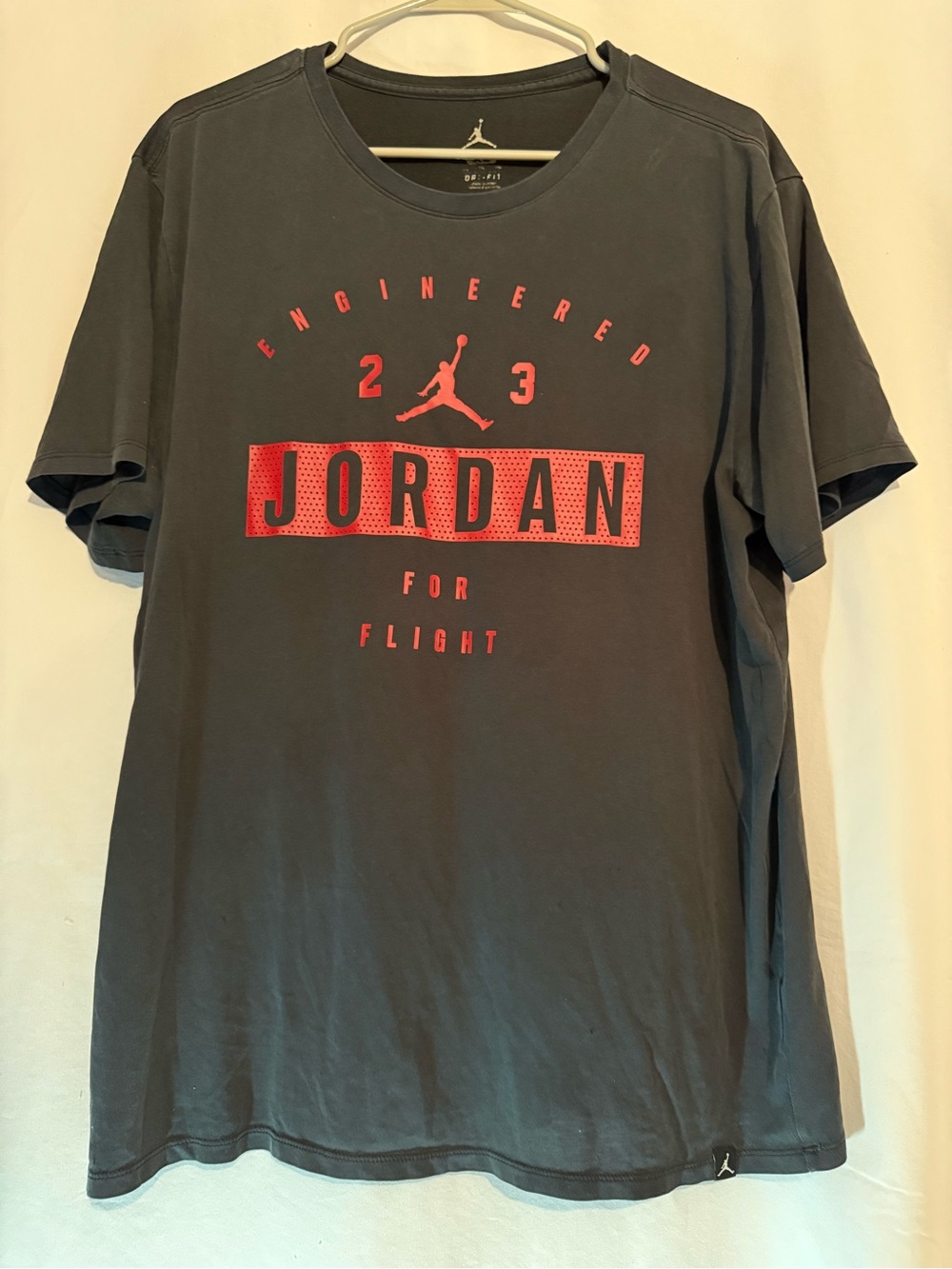 Jordan 23 Engineered For Flight T-Shirt Men’s XL Black Red Jumpman AJ3269-010
